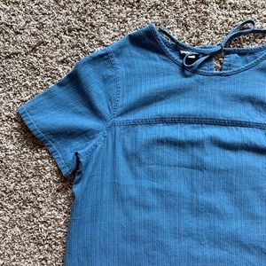Talbots chambray blouse